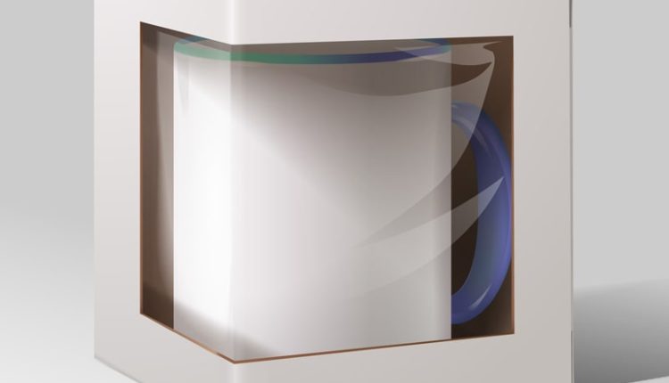 جعبه مقوایی پنجره دار