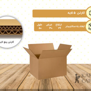 کارتن پنج لایه 29*30*50